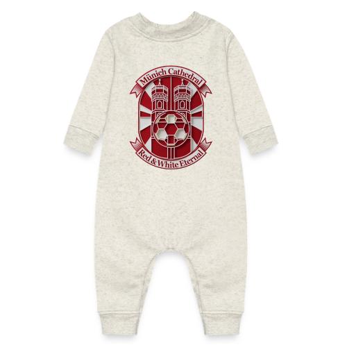 Munich Cathedral T Shirt, German Football Fan Gift - Baby Fleece One Piece
