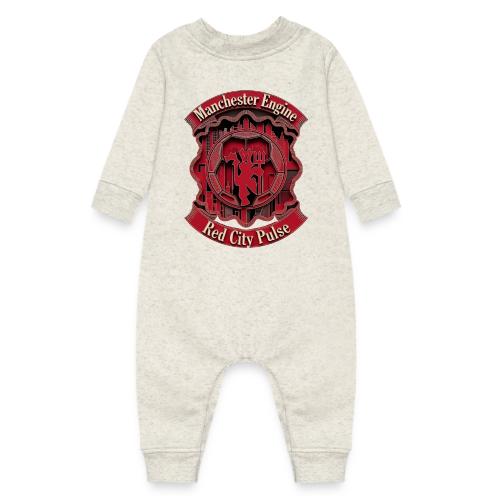 Red Manchester T Shirt, Red Soccer City Pride Gift - Baby Fleece One Piece