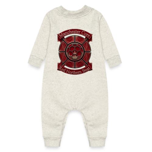 Manchester Is Red T Shirt, Soccer City Pride Gift - Baby Fleece One Piece