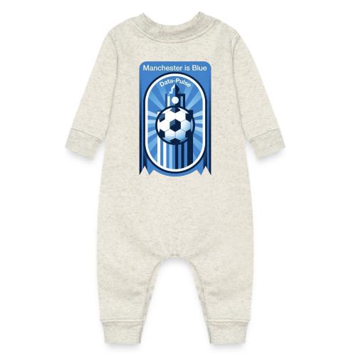 Manchester is Blue Soccer City T Shirt, Apparel - Baby Fleece One Piece