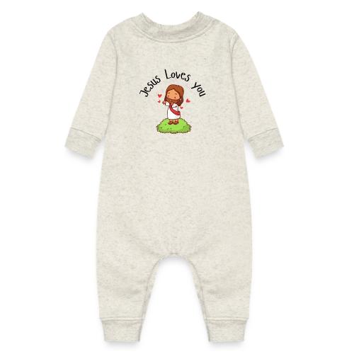 Jesus Loves You - Baby Fleece One Piece