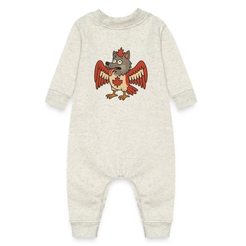 Maple-Mad Wolfbird – Quirky Canadian Creature - Baby Fleece One Piece