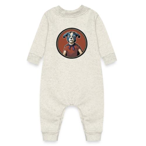 Dogboy Adventutes Red Circle Logo - Baby Fleece One Piece