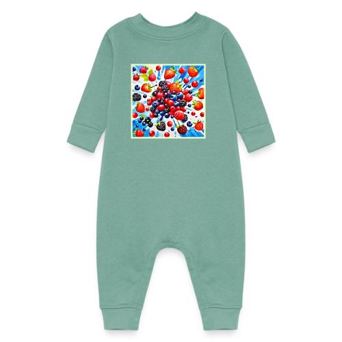 Colorful Berry Fiesta Design - Baby Fleece One Piece