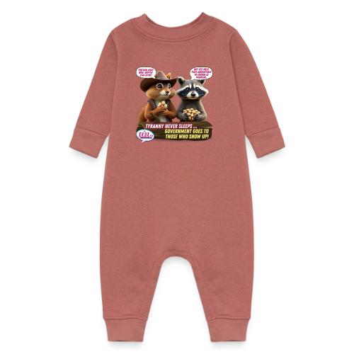 Freedom Squirrel and Raccoon - Baby Fleece One Piece