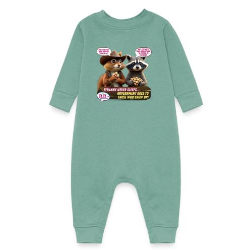 Freedom Squirrel and Raccoon - Baby Fleece One Piece