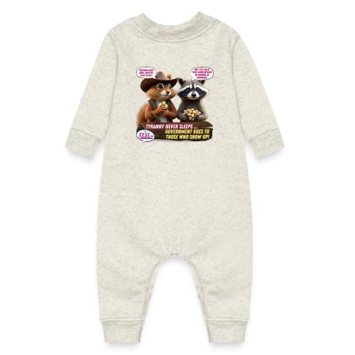 Freedom Squirrel and Raccoon - Baby Fleece One Piece