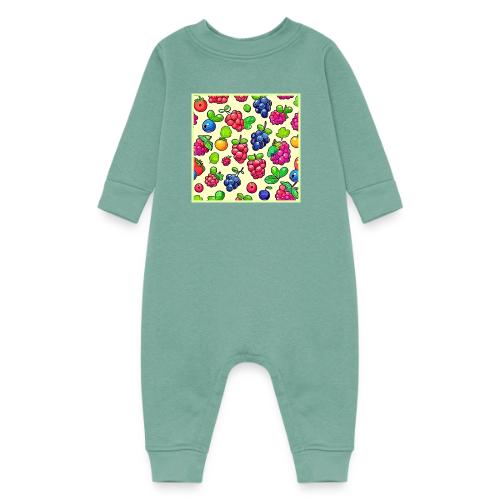 Berry Fruit Pattern Design - Baby Fleece One Piece