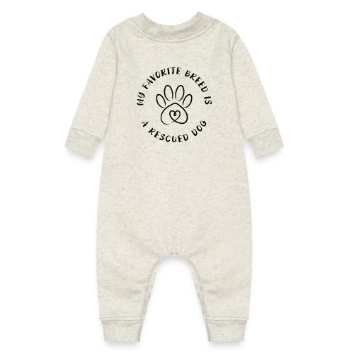 Favorite breed? Rescued dog! - Baby Fleece One Piece