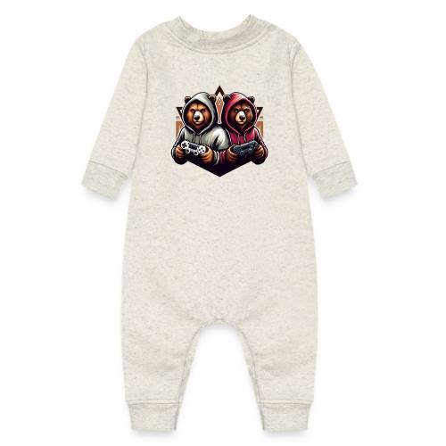 2 grizzlies gamer bears - Baby Fleece One Piece