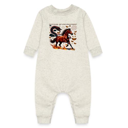 Year of the Horse Victory T Shirt, Lunar New Year - Baby Fleece One Piece