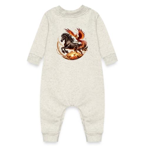 Year of the Horse Phoenix T Shirt, Lunar NY Gift - Baby Fleece One Piece