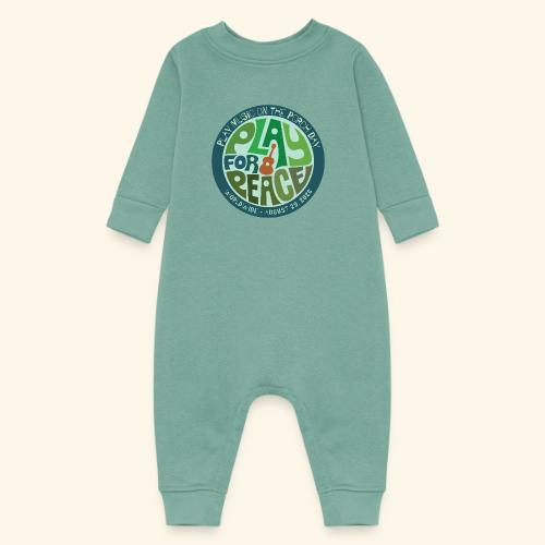 PLAY FOR PEACE GREEN - Baby Fleece One Piece