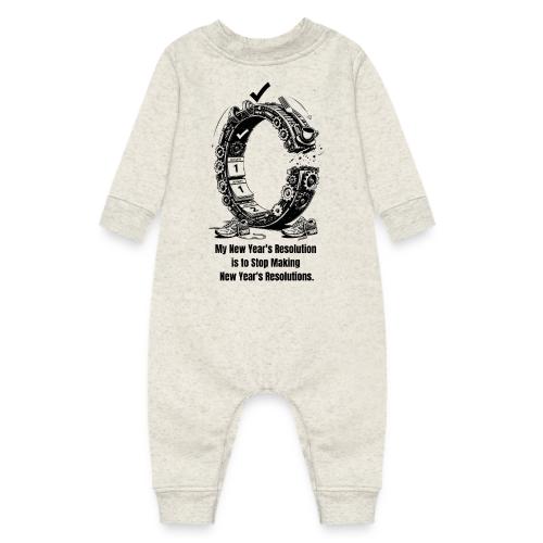 The Resolution Loop - Sarcastic New Year's T-Shirt - Baby Fleece One Piece