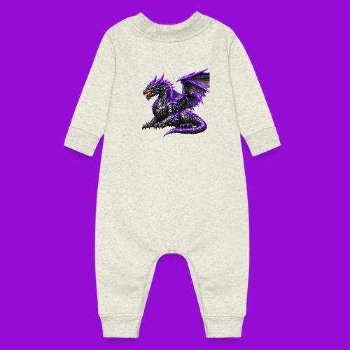 Neon Dragon at Rest - Baby Fleece One Piece