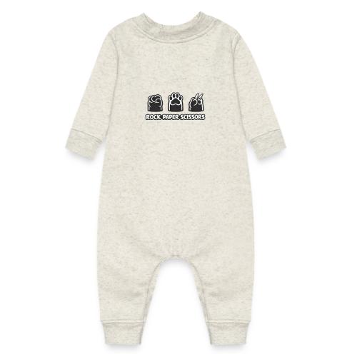 Playful Dog Paw Rock Paper Scissors - Baby Fleece One Piece