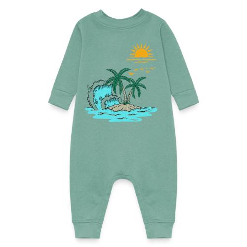 Retro Sunset Graphics - Baby Fleece One Piece