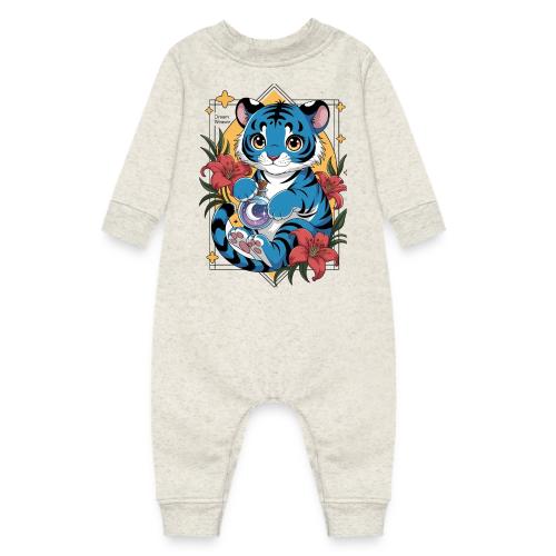 Mystic Blue Tiger Anime Potion Design – Cute tiger - Baby Fleece One Piece