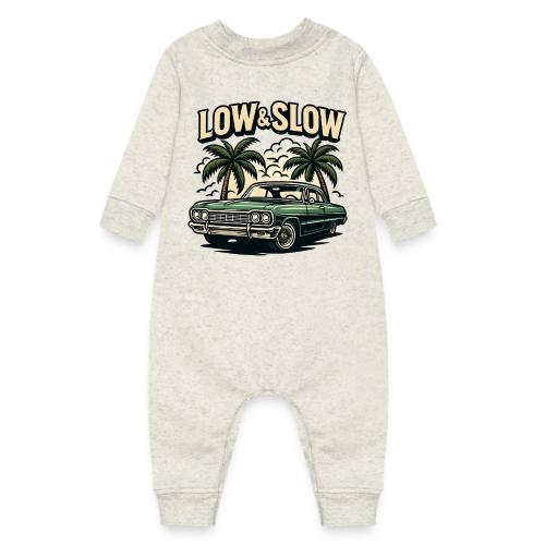 Classic Lowrider Car | Low & Slow Retro T-Shirt - Baby Fleece One Piece