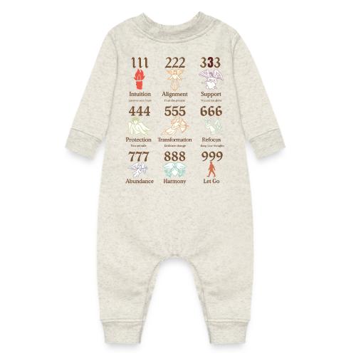 Mystic Angel Numbers Spiritual Symbols on Gildan - Baby Fleece One Piece