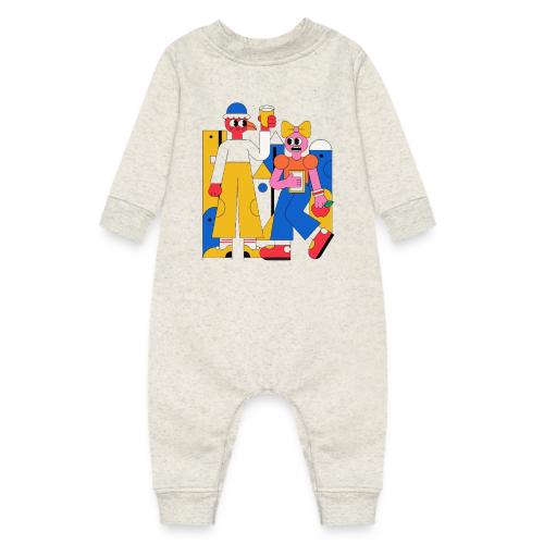 Bold Geometric Duo Pop Art - Baby Fleece One Piece