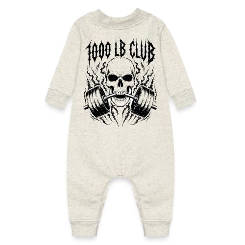 1000 LB Club Skull Barbell Powerlif - Baby Fleece One Piece