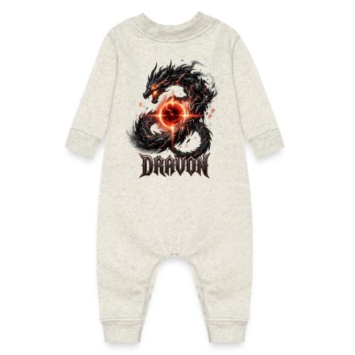 Dravon Fire Dragon Dark Fantasy Graphic T-Shirt - Baby Fleece One Piece