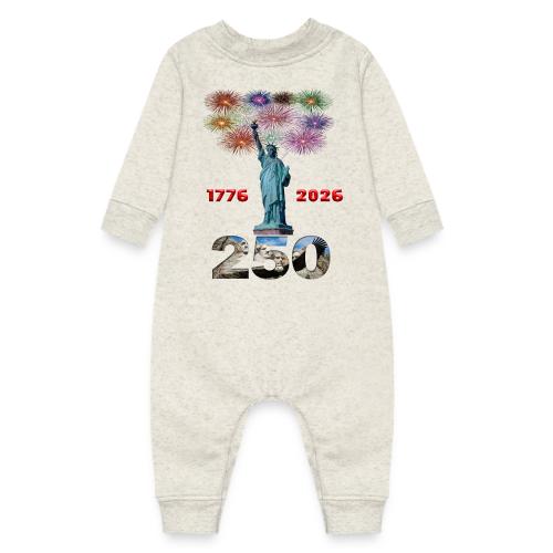 1776 - 2026 | 250 Years USA | Fireworks - Baby Fleece One Piece