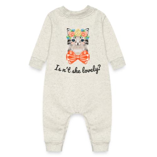 Cute cat - Baby Fleece One Piece