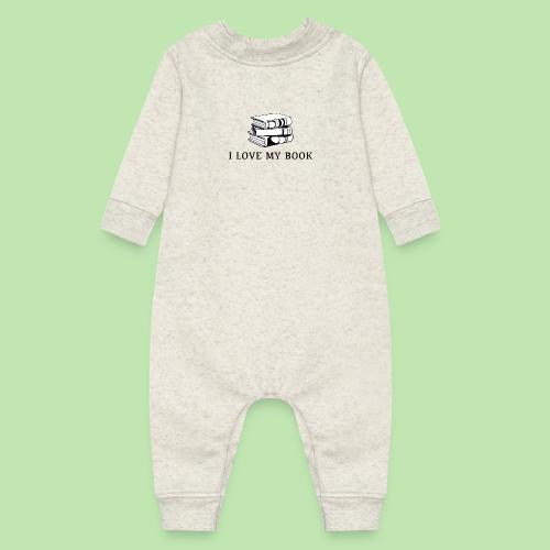 I love my book t-shirt - Baby Fleece One Piece