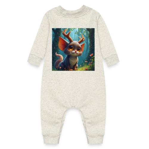 Magical Forest Creature with Deer Horns - Baby Fleece One Piece