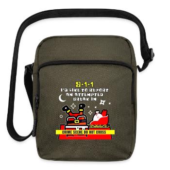 CAUGHT A CHRISTMAS CRIMINAL - Upright Crossbody Bag - olive - Front