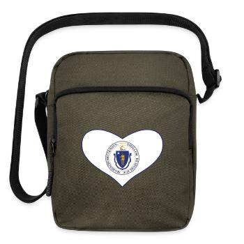 Massachusetts Love - Upright Crossbody Bag - olive - Front