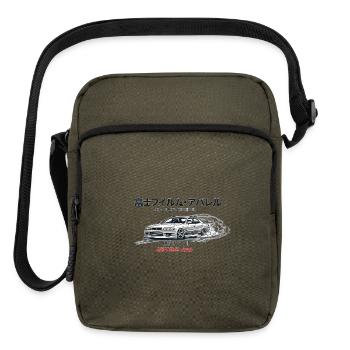 JZX100 Chaser Design – JDM Tokyo Street racing - Upright Crossbody Bag - olive - Front