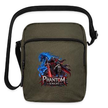 Phantom Knight – Dark Fantasy Warrior - Upright Crossbody Bag - olive - Front