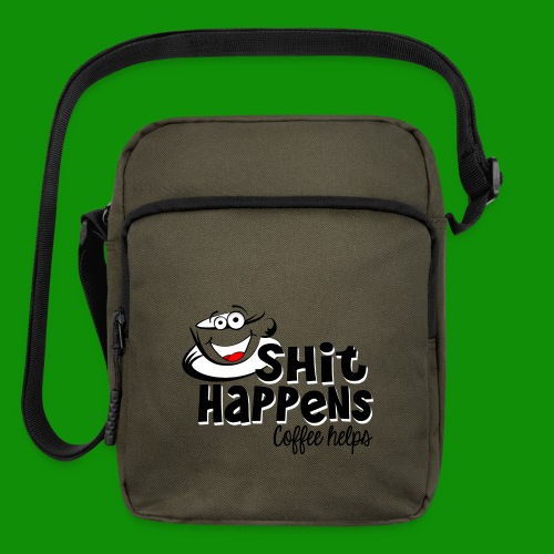 Sh!t Happens Coffee Helps - Upright Crossbody Bag