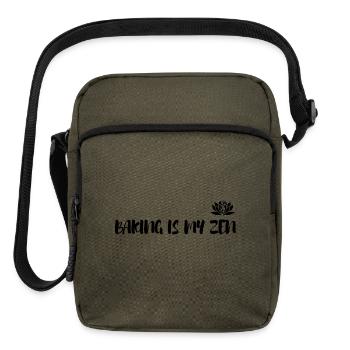 BAKING IS MY ZEN - Upright Crossbody Bag - olive - Front