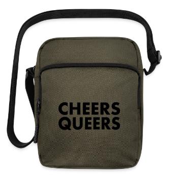 Cheers queers - Upright Crossbody Bag - olive - Front