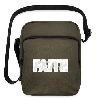 Faith Over Fear LDS Christian - Upright Crossbody Bag - olive - Front