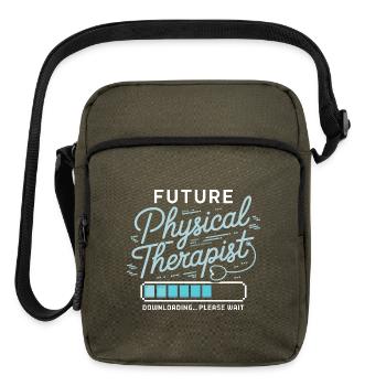 Future Physical Therapist - Upright Crossbody Bag - olive - Front