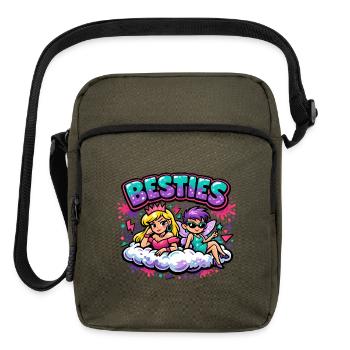 Besties Cloud Duo - Upright Crossbody Bag - olive - Front