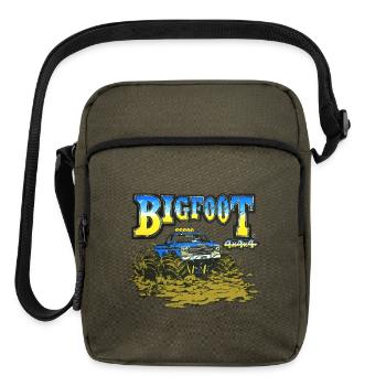 Classic BIGFOOT In The Mud - Upright Crossbody Bag - olive - Front