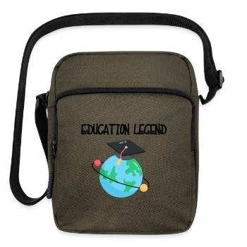 Education legend  - Upright Crossbody Bag - olive - Front