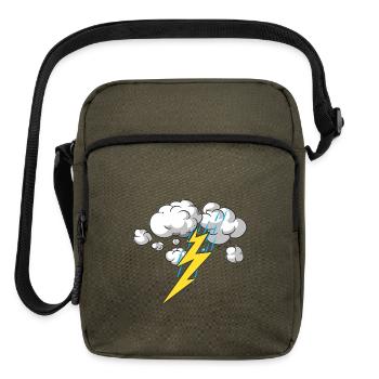Thunder and Lightning - Upright Crossbody Bag - olive - Front