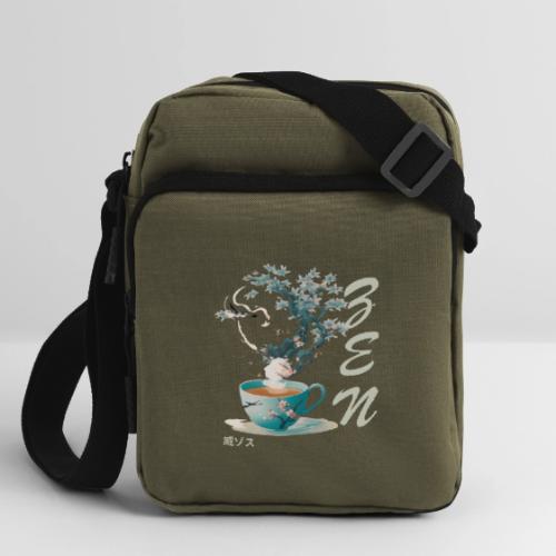 Teacup Steam Creates Japanese Garden: Tranquility - Upright Crossbody Bag