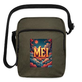 MEI Neon Forest Sunset - Upright Crossbody Bag - olive - Front