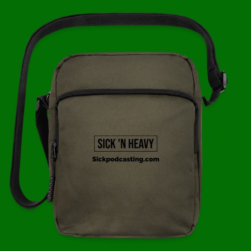 Sick N Heavy logos black - Upright Crossbody Bag