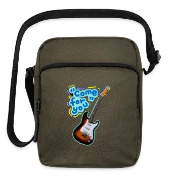 Neon Guitar Come For You - Upright Crossbody Bag - olive - Front