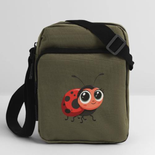Cute Cartoon Ladybug Full of Joy - Upright Crossbody Bag