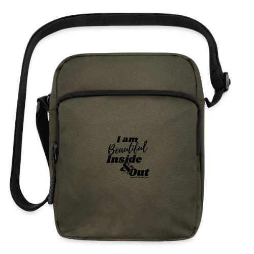 I am Beautiful - Inside and Out | Black Type - Upright Crossbody Bag